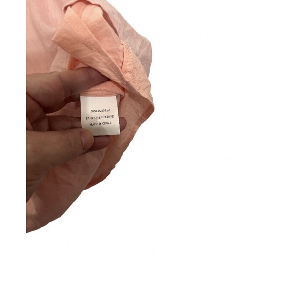 French Curve Linen Sleeveless Shift Dress Size Small - Picture 6 of 7